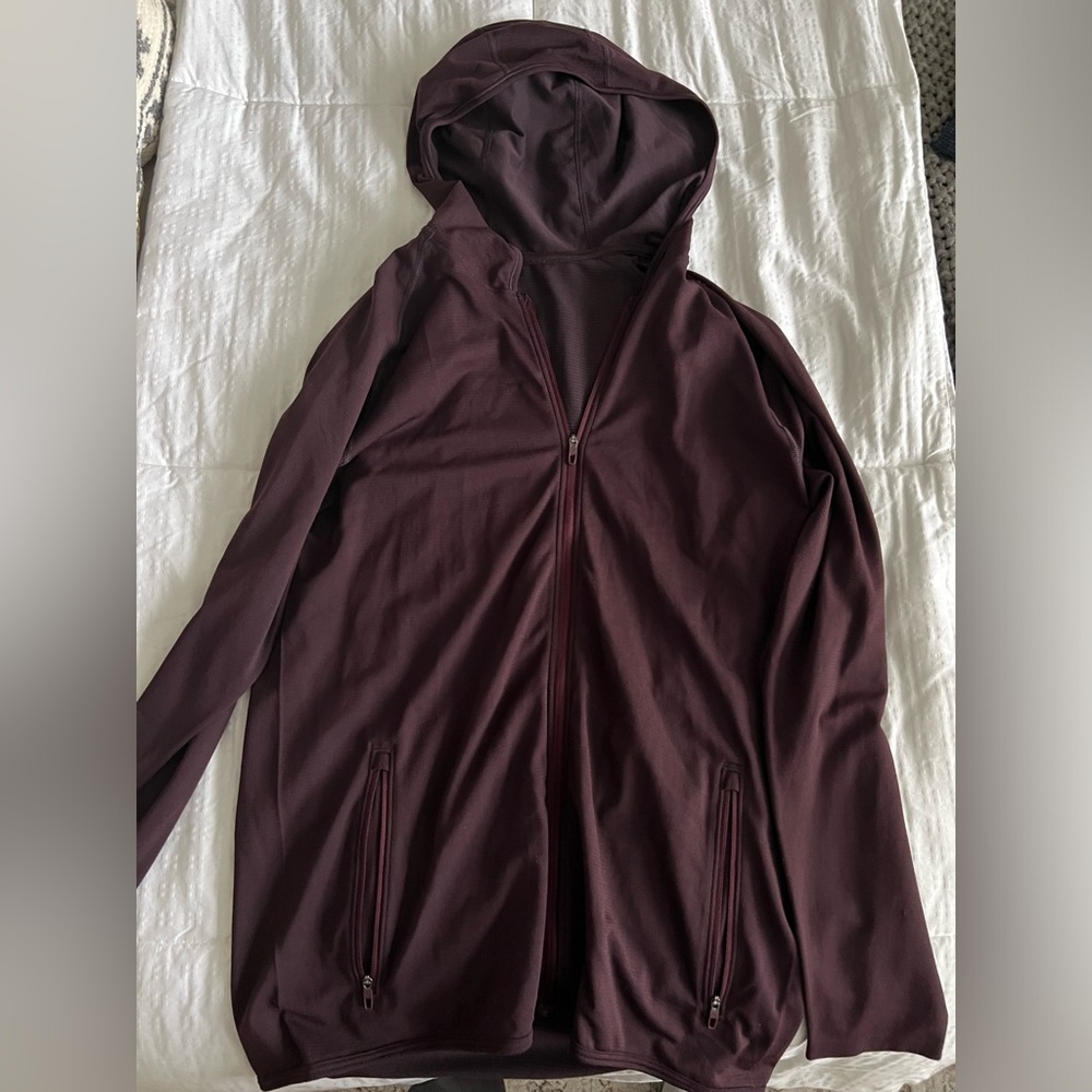 Lululemon Maroon Zip Up Hoodie
